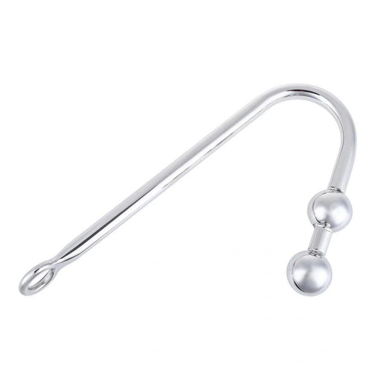 Hook Anal Two Balls 4417 Steel Pleasurable Stainless 1226